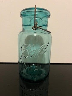 #2628 Turquoise Canning Jar RSV