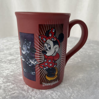 red ceramic Disney coffee mug, Minnie Mouse RSV