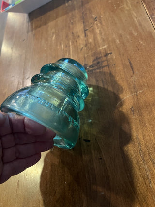 Antique Whitall Tatum Co., No 1  Glass Insulator circa 1920s RCD