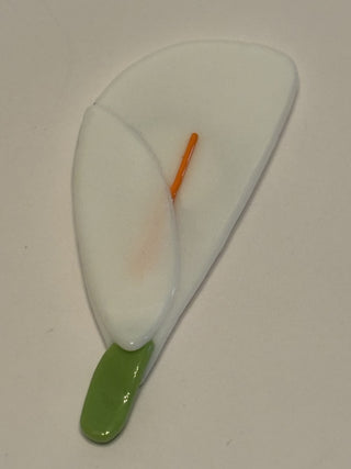 Fused Glass Calla Lily Magnet - AnoGlass|64475