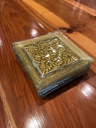 Glass & Gold Coasters (set of 8) ~MTS|114645