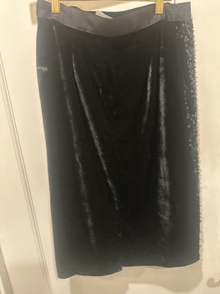Simply Vera /Vera Wang Sequin Velvet Skirt Size Small  #63 VV MTS|135755