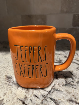 Rae Dunn Jeepers Creepers Halloween Coffee Cup RCD|112873