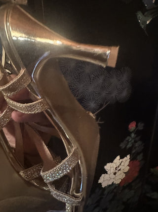 Vla Pinky Gold Sparkly Shoes #63 VV MTS