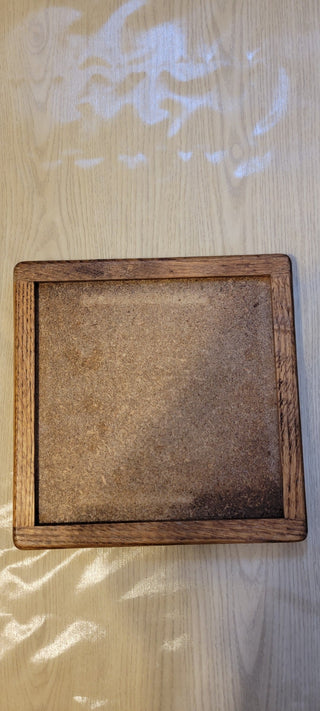 JMD- Vtg. 70's Framed Floral Tile 9x9