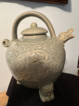 Teapot Green Dragon Porcelain MTS|69291