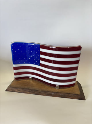 American Flag - Wave w/Base|97325