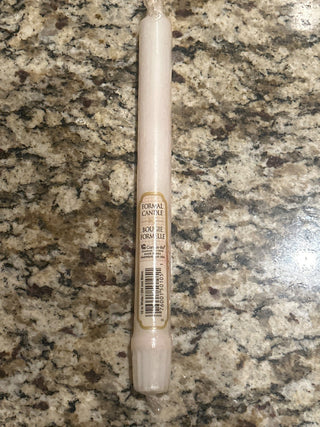 Cream Candle   10”