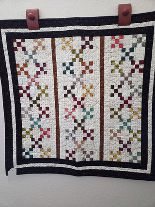Hand-Made Table or Wall-Hanging Quilt, 28"x29", RCD|100145