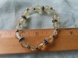 clear yellow stretch bracelet RCD|120798