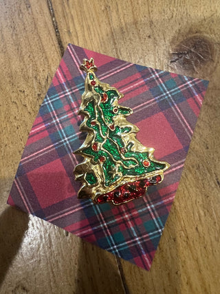 Vtg. Christmas Tree Pin MTS|124462