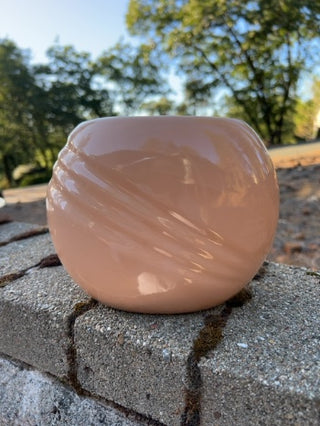 JP vintage 1980s Art Deco style peach vase