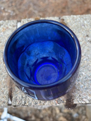 SINGLE Vintage Viking Glass "Georgian" Glass Tumblers Cobalt Blue Mid-century