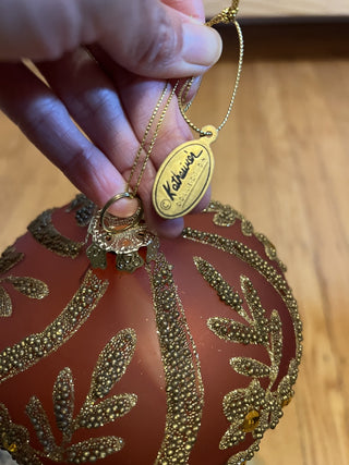 Elegant Pink Glass Ornament B-18 MTS|132869