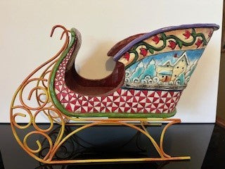#2443 Jim Shore Santa's Sleigh RSV|121936