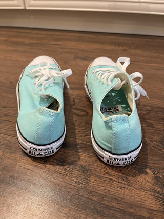 Women's Size 10 Teal Converse Shoes RCD|117391