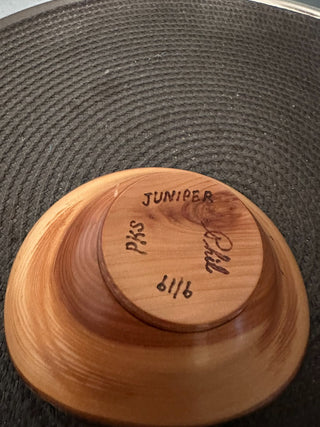 Hand Turned Bowl Juniper MTS