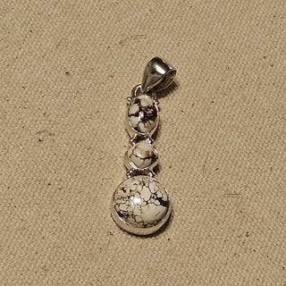 .925 3 stone wild horse pendant