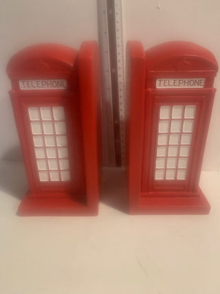 Red Telephone Booth bookends MTS|135036