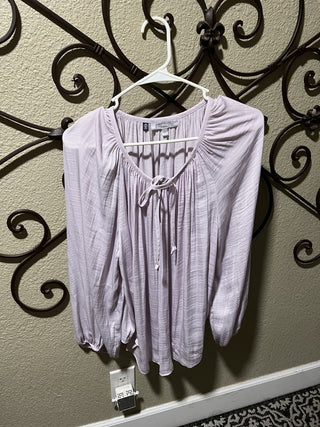 Women's Lavendar Long Sleeve Blouse by Jennifer Lopez Size Large RCD|119412