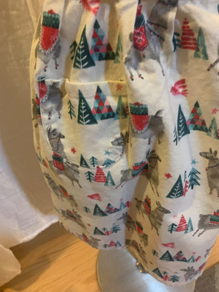 LLama Christmas apron w/pockets MTS|141389