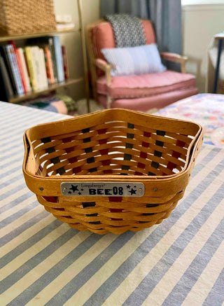 BP Longaberger 2008 Bee Basket Star Shaped RCD|85639