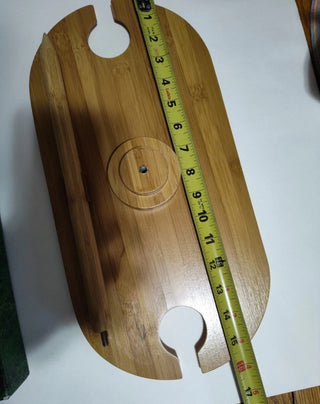 Tovolo Bamboo 2 Wine Collapsible Table W/Ground Stake table /Glass holder #47 VV MTS|109052