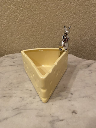 Boston Warehouse swiss cheese dip bowl w/spreader RCD|92967
