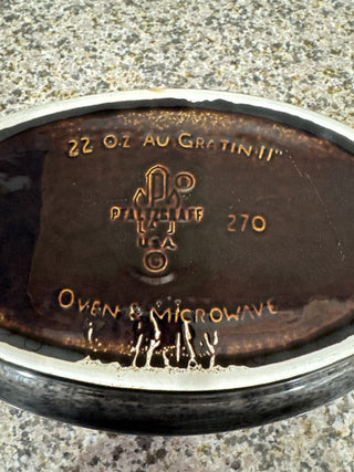 AJ - Oval Pfaltzgraff Au Gratin Dish MTS