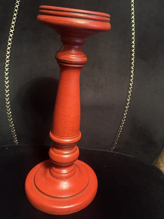 Red Pillar Candle Holders 12" #62 VV MTS "