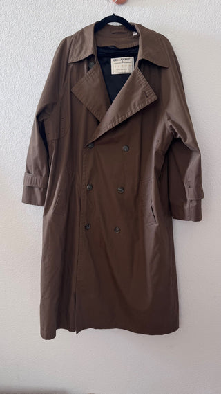 Towne by London Fog 90s brown trench coat MTS|119726