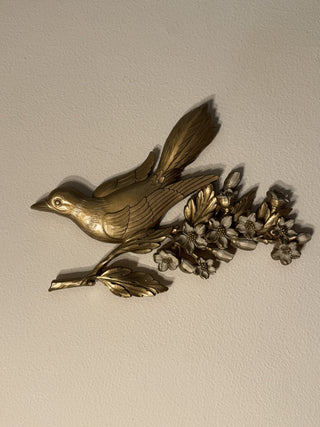 Vtg Syroco Bird on Dogwood Branch Wall Hanging MTS|72519