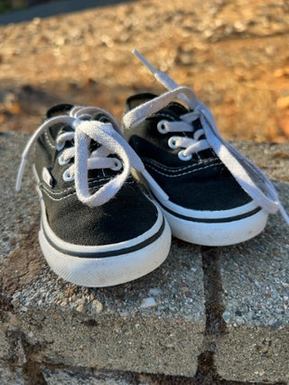 VANS Toddler Authentic Shoe Black Size 3.5