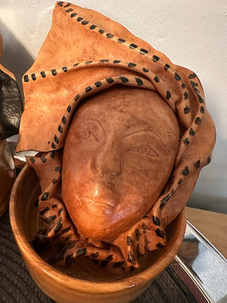 SET 2, Leather Faces Haitian Artisan MTS