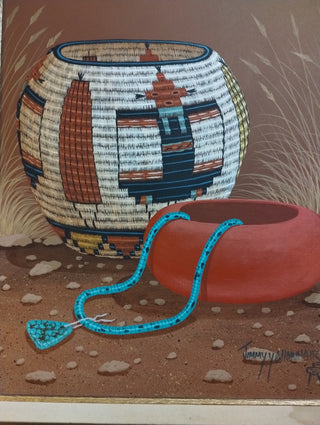 Jimmy Yellowhair Navajo Painting|61032