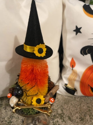 Candy Corn Witch Halloween Arrangement