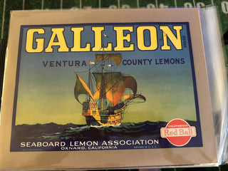 Galleon Authentic Citrus Farm Crate Label EC025 MTS|100263