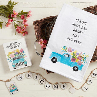 TEA TOWEL - SPRING SHOWERS RSV|64662