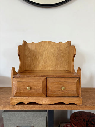 SHELF: Vintage Handmade? Shelf w/Drawers MTS|158216