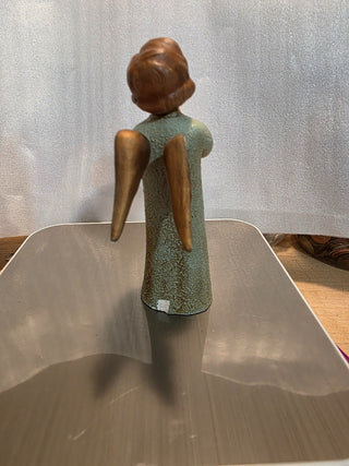 MTS Vintage/ Antique Praying Angel in Sage Dress|127251