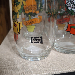 Vintage Pepsi 12 Days of Christmas Glassware Set RCD|125696