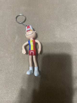 vintage hotdog on a stick key chain rsv