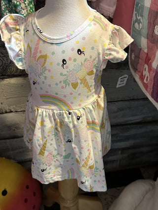 Unicorn dress  Size XXS (3-4 y/o). #SM.