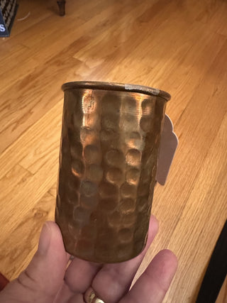 Set of 2 Hammered Copper Water Glasses MTS -K|59017