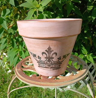 Hand Painted  Pot