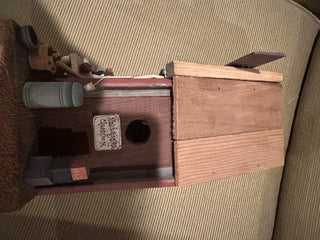 Little Red School House, wooden, colorful, decorative hanging birdhouse #62 VV MTS