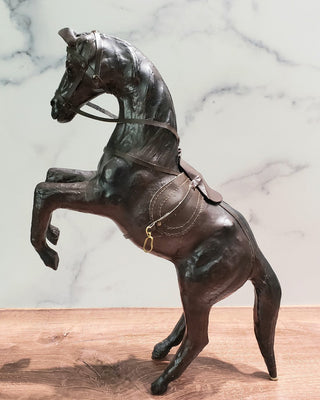 Vintage Leather Wrapped Horse RSV