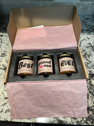 “Best Grandma Ever” 3 Candle Set RCD