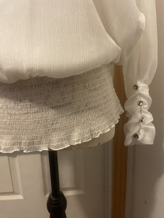 BCX white blouse, size M|96923