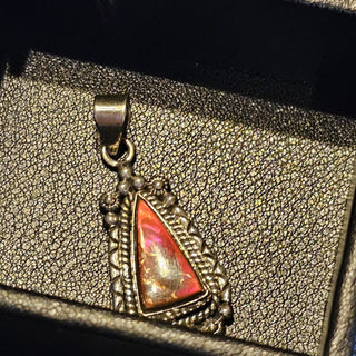 .925 ammolite pendant